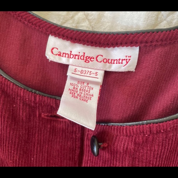 Vintage Cambridge Country red dress - Picture 3 of 4